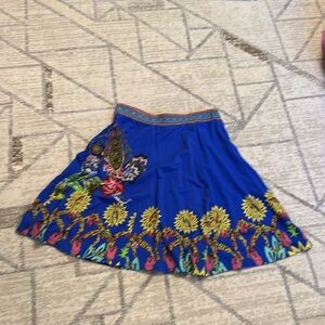 Desigual Blue Floral Skirt